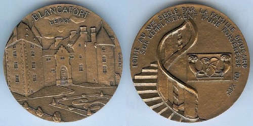 Médaille table château - médaille,