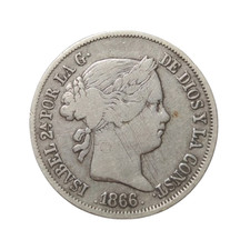 40 centimos de escudos 1866