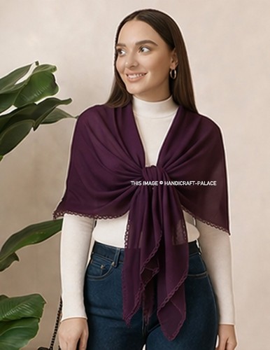 Foulard nuageux femme violet - foulard,