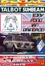 DECAL TALBOT SUNBEAM LOTUS