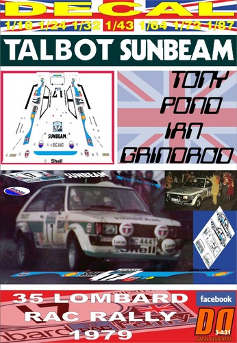 Decal talbot sunbeam lotus - sunbeam,