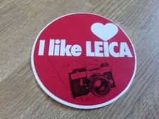 Ancien autocollants vintage appareil photo i love Leica