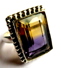 Bague précieuse amétrine - bague,