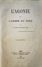 L'Agonie de l'Armée du Rhin Artillerie du 3e corps 1871 livre ancien guerre 1870