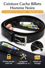 Ceinture Cache Billets Homme