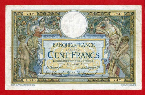 100 francs lom - (l.745,