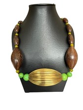 Très Important Collier Art Déco Ancien Créateur Bakelite Couture Vintage Unique