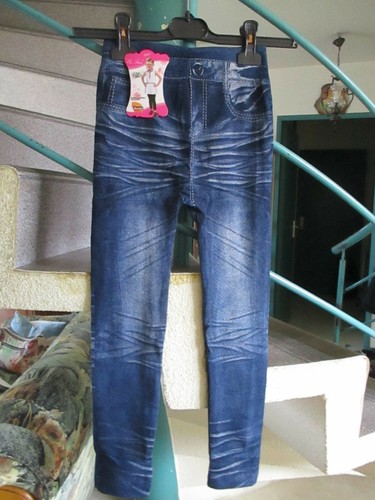 Leggings bleu imprimé taille - imprimé,