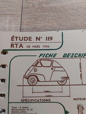 fiche technique descriptive Velam Isetta 236 Cc 2T Rta  1956