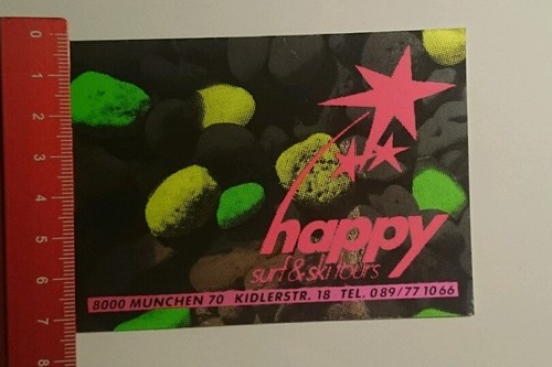 Sticker decal happy - happy, &