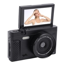 Digital Camera 4K 75MP 18X Zoom WiFi Mirrorless Camera With 3.0 Inch Flip Screen