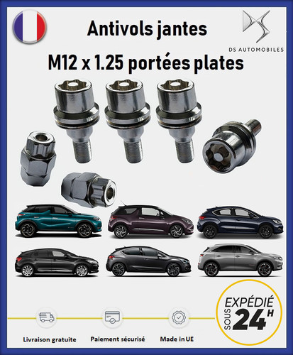 Ecrous antivol roues ds - antivol,