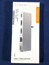 Satechi USB-C Multiport Adapter Hub Pro MINI Dock 4K MacBook Air Pro Space Gray