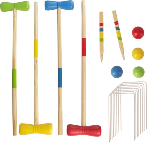 Jeu croquet bois pour - bois, 4