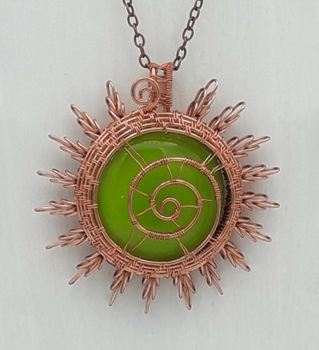 Pendentif wire wrapping fil - wire,