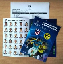 ATLETICO M Espagne BORUSSIA Dortmund Allemagne 2018 CHL FAN pr+ officiel LU