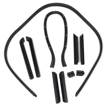 Convertible top weatherstrip - top,
