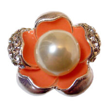 bague plaqué or blanc cristal