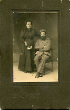 PHoto soldat et son épouse collée cartonnage studio Bockmann Zabern Saverne