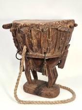 TAMBOUR AFRICAIN DOGON AU MALI /TAMTAM/ INSTRUMENT DE MUSIQUE PERCUSSION AFRIQUE