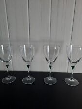 Cristal d'Arques 4 verres a eau  Venise émeraude 