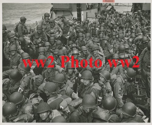 Ww2 photo 4th div normandie - us,