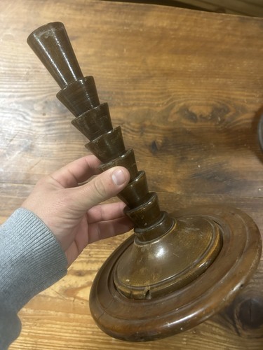 Pied lampe bois tourné - lampe,