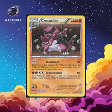 Carte Pokémon Crocorible Holo 65/114   Noir et Blanc Français