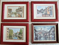 Lot 3 CADRES Le Peintre MICHEL est à Strasbourg et à Kayserberg  Thème ALSACE