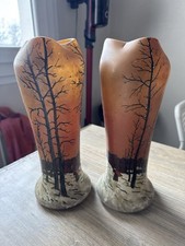 Paire De Vase Legras Art Déco 