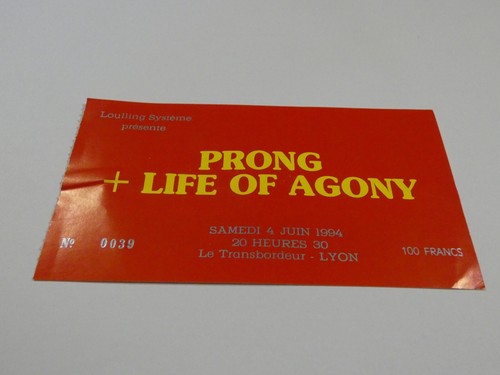 Ticket concert billet prong - billet,