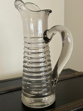 ANCIEN PICHET NORMAND  A CIDRE, VERRE SOUFFLE, EPAIS, XIXEME