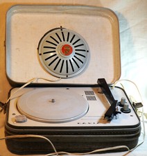 Tourne disque valise années 50 PAVIA AUDAX pour pièces uniquement - SDB24TOU001