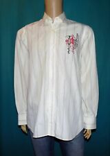 chemise homme CHRISTIAN LACROIX blanc a rayures taille 41/16