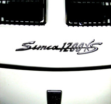 2 AUTOCOLLANTS SIMCA 1200 XS   29 x 5 cm - REALISES à partir  de L'ORIGINAL .