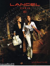 PUBLICITE ADVERTISING 065  2007  LANCEL  ALICE TAGLIONI & LAURE MANAUDOU  sacs