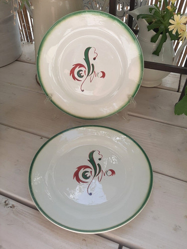 Assiettes plates digoin - plates,