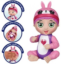 Tiny Toes Mini-poupon Lapin interactif 14 cm. Quelques phrases en Allemand.