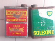 2 bidons - docarlub  valvoline - solexine