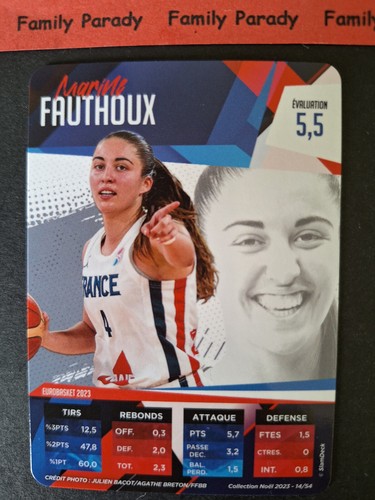 Marine fauthoux carte slam - carte,