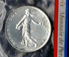 Ref: GEM 104.P2 - 1 Franc Semeuse Piéfort Argent 1982 - Scellée Monnaie de Paris