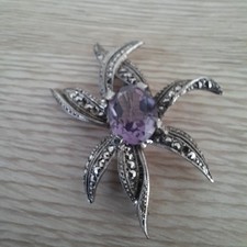 Broche Améthyste Et
