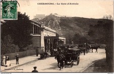 S22907 cpa 50 Cherbourg - La Gare d'arrivée