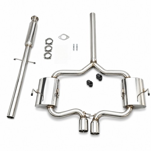 Dual tip muffler catback - 3",