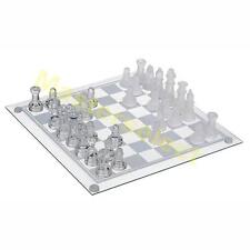 Jeu d'echecs en verre design