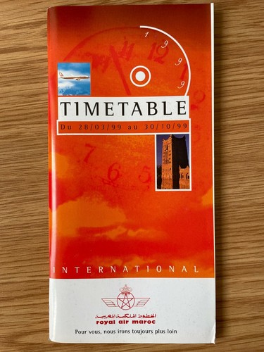 Royal air maroc timetable - royal,