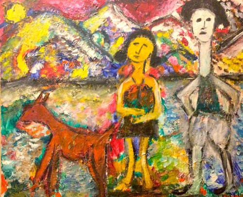 Tableau art brut - art,