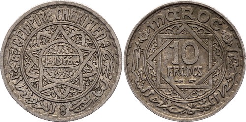 Maroc francs empire - 10,
