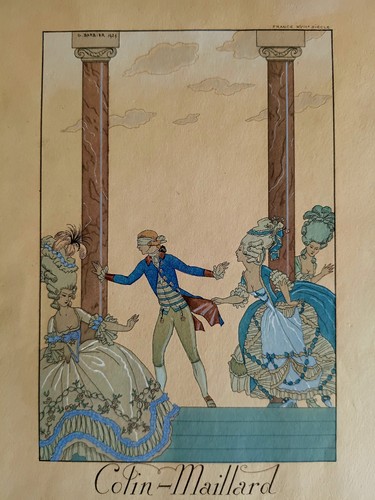 Georges barbier colin maillard - barbier, colin-maillard
