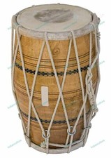 Neuf Indien Folk Wedding-Kirtan Dholak Traditionnel Musical Instrument Avec Étui